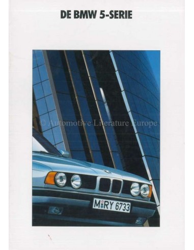 1991 BMW 5 SERIES BROCHURE DUTCH