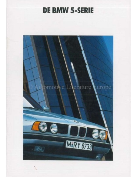 1991 BMW 5 SERIES BROCHURE DUTCH