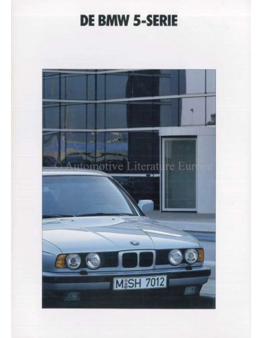 1991 BMW 5 SERIE BROCHURE NEDERLANDS