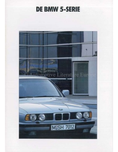 1991 BMW 5 SERIES BROCHURE DUTCH