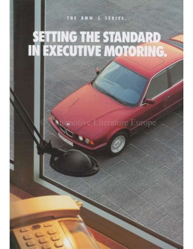 1992 BMW 5ER TOURING & LIMOUSINE PROSPEKT ENGLISCH