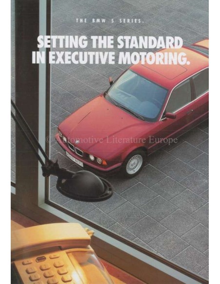 1992 BMW 5ER TOURING & LIMOUSINE PROSPEKT ENGLISCH