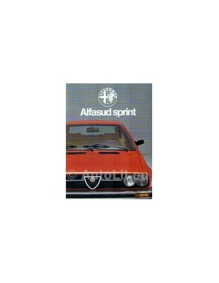 1978 Alfa Romeo Alfasud Sprint Brochure Nederlands