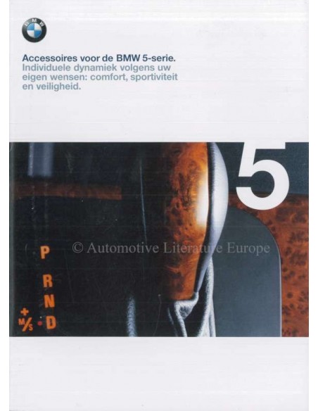 1998 BMW 5 SERIE ACCESSOIRES BROCHURE NEDERLANDS