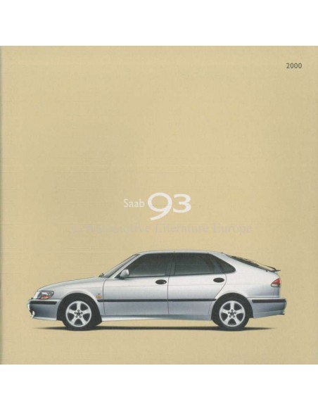 2000 SAAB 9-3 PROSPEKT ENGLISCH (USA)