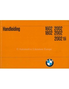 1972 BMW 1602 1802 2002 INSTRUCTIEBOEKJE NEDERLANDS