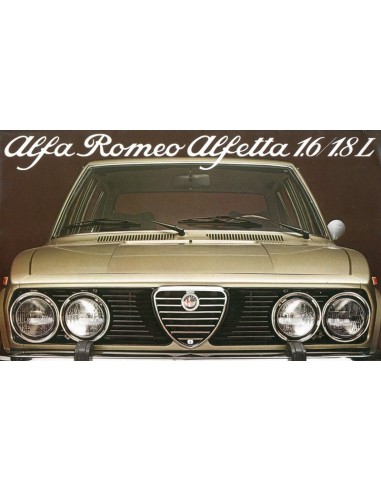 1978 ALFA ROMEO ALFETTA 1.6 & 1.8 L BROCHURE NEDERLANDS