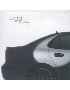 2000 SAAB 9-3 SPORT SEDAN BROCHURE NEDERLANDS