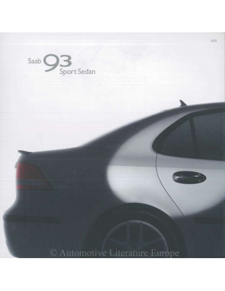 2000 SAAB 9-3 SPORT SALOON BROCHURE DUTCH