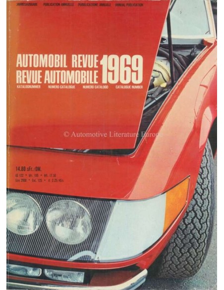 1969 AUTOMOBIL REVUE JAARBOEK DUITS FRANS