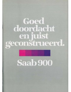 1980 SAAB 900 BROCHURE NEDERLANDS