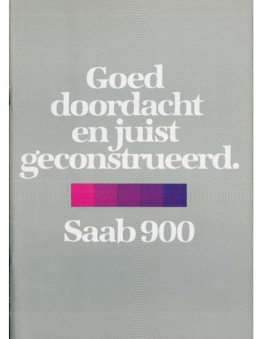 1980 SAAB 900 BROCHURE NEDERLANDS
