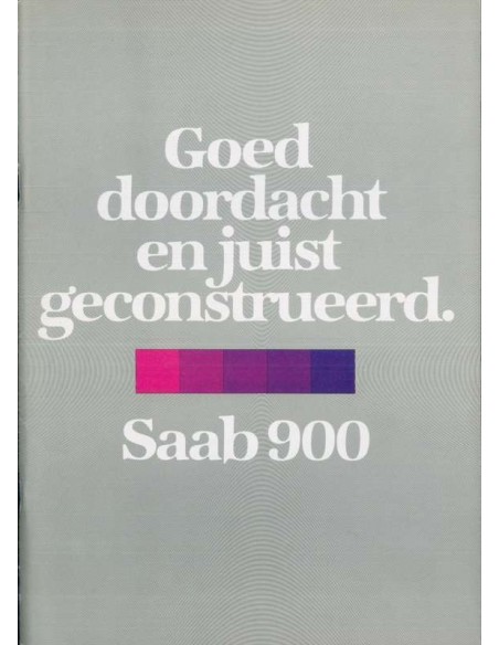 1980 SAAB 900 BROCHURE DUTCH