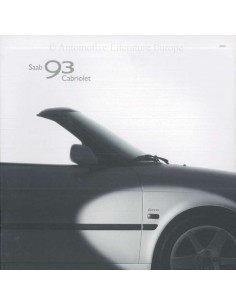 2003 SAAB 9-3 CABRIOLET PROSPEKT NIEDERLÄNDISCH