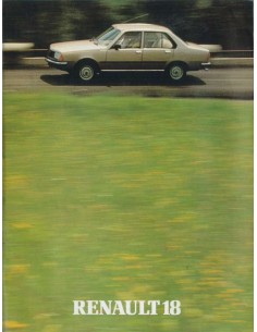 1980 RENAULT 18 BROCHURE DUTCH