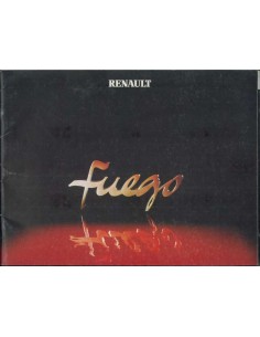 1982 RENAULT FUEGO BROCHURE NEDERLANDS