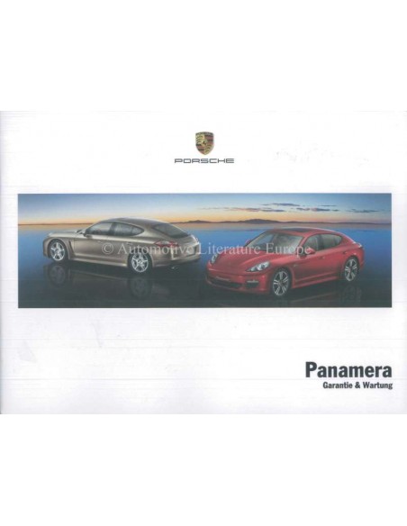 2011 PORSCHE PANAMERA GARANTIE & ONDERHOUD DUITS