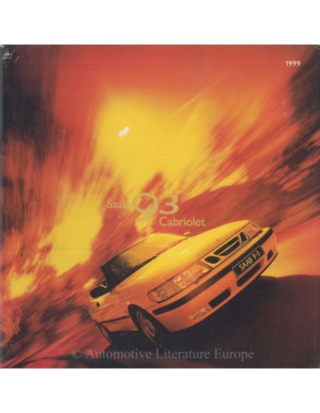 1999 SAAB 9-3 CABRIOLET BROCHURE NEDERLANDS