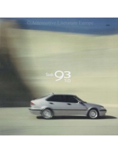 2001 SAAB 9-3 TiD BROCHURE NEDERLANDS