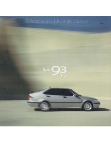 2001 SAAB 9-3 TiD BROCHURE NEDERLANDS