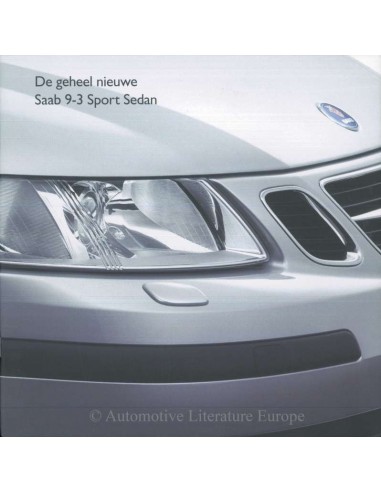 2003 SAAB 9-3 SPORT LIMOUSINE PROSPEKT NIEDERLÄNDISCH