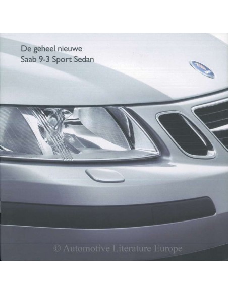 2003 SAAB 9-3 SPORT LIMOUSINE PROSPEKT NIEDERLÄNDISCH