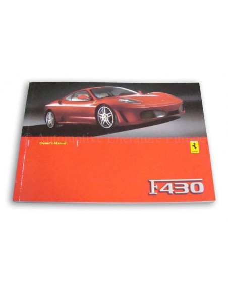 2005 FERRARI F430 BETRIEBSANLEITUNG ENGLISCH
