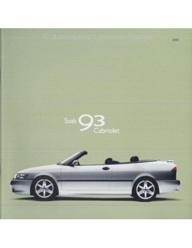2001 SAAB 9-3 CONVERTIBLE BROCHURE DUTCH