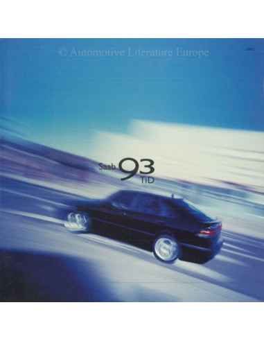 2002 SAAB 9-3 TiD BROCHURE DUTCH
