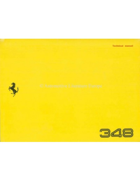 1993 FERRARI 348 TB BETRIEBSANLEITUNG USA AUSGABE