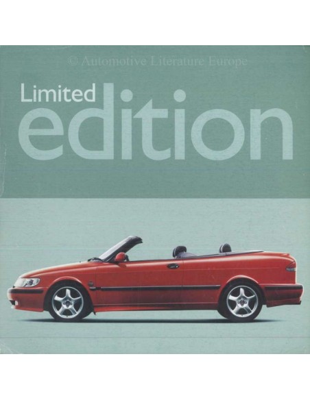 2000 SAAB 9-3 CONVERTIBLE LIMITED EDITION LEAFLET DUTCH