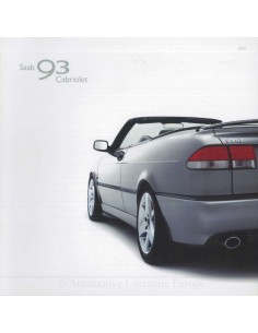 2002 SAAB 9-3 CONVERTIBLE BROCHURE DUTCH
