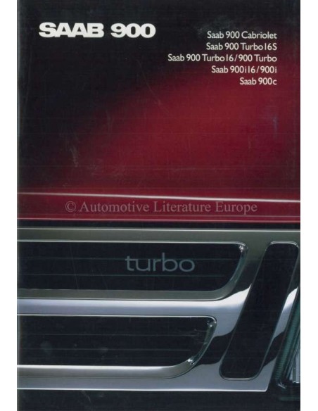 1989 SAAB 900 PROGRAMM PROSPEKT NIEDERLÄNDISCH