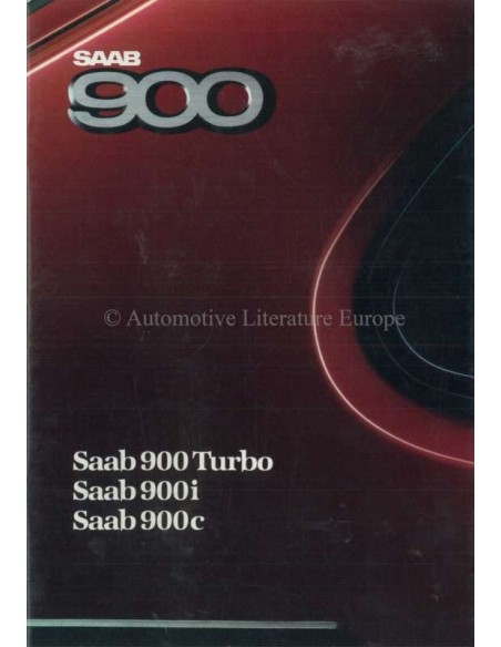 1988 SAAB 900 PROGRAMMA BROCHURE NEDERLANDS