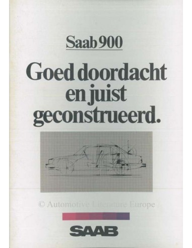 1982 SAAB 900 BROCHURE DUTCH