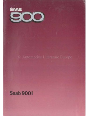 1985 SAAB 900i BROCHURE DUTCH