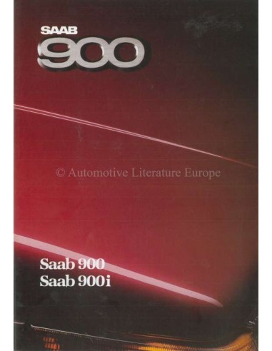 1987 SAAB 900 BROCHURE NEDERLANDS