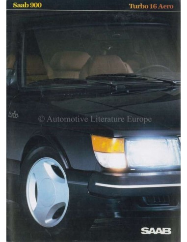 1984 SAAB 900 TURBO 16 AERO BROCHURE NEDERLANDS