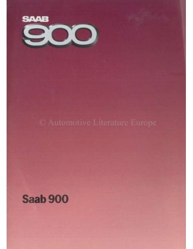 1985 SAAB 900 BROCHURE NEDERLANDS