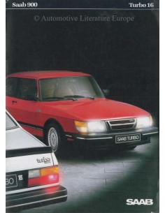 1984 SAAB 900 TURBO 16 PROSPEKT NIEDERLÄNDISCH