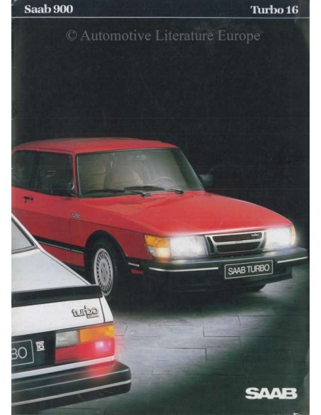 1984 SAAB 900 TURBO 16 BROCHURE DUTCH