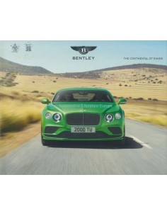 2016 BENTLEY CONTINENTAL GT RANGE HARDCOVER BROCHURE GERMAN