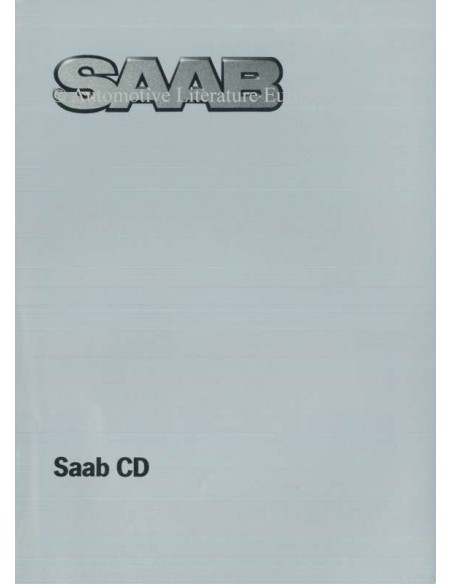 1985 SAAB 900 CD BROCHURE NEDERLANDS