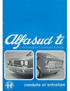 1977 ALFA ROMEO ALFASUD TI OWNERS MANUAL FRENCH