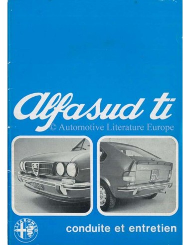 1977 ALFA ROMEO ALFASUD TI BETRIEBSANLEITUNG FRANZÖSISCH