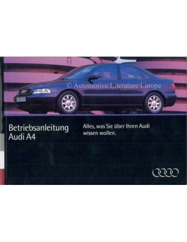1994 AUDI A4 OWNERS MANUAL GERMAN
