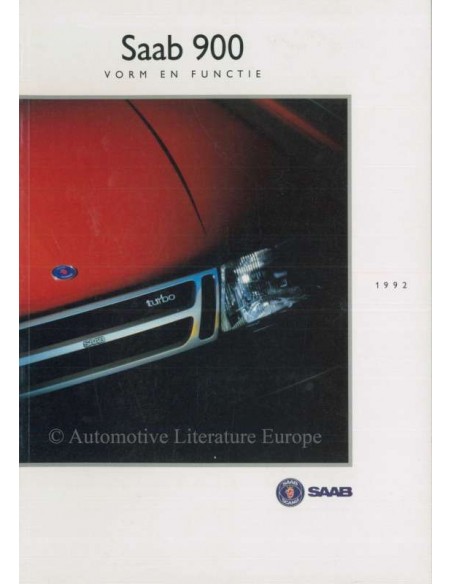 1991 SAAB 900 VORM EN FUNCTIE PROSPEKT NIEDERLÄNDISCH