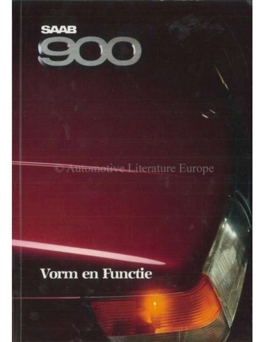 1988 SAAB 900 VORM EN FUNCTIE BROCHURE NEDERLANDS