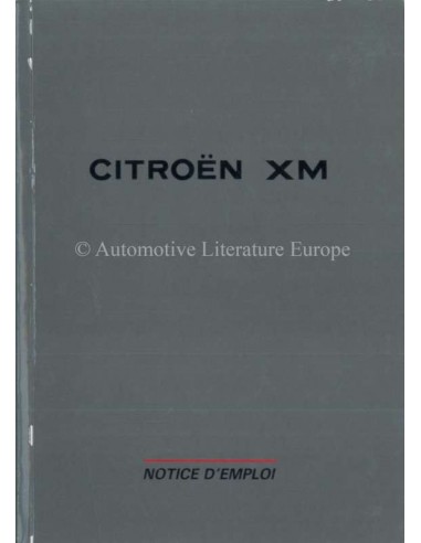 1993 CITROEN XM INSTRUCTIEBOEKJE FRANS