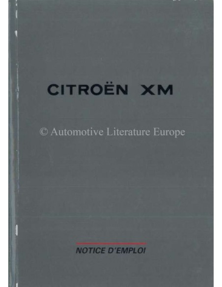 1993 CITROEN XM OWNERS MANUAL FRENCH